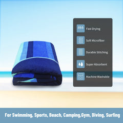 Mutao Microfiber Beach Towels Quick Drying Soft Oversized Compact