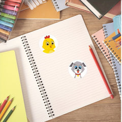 500 Cartoon Stickers for Kids, Schools, Rewards