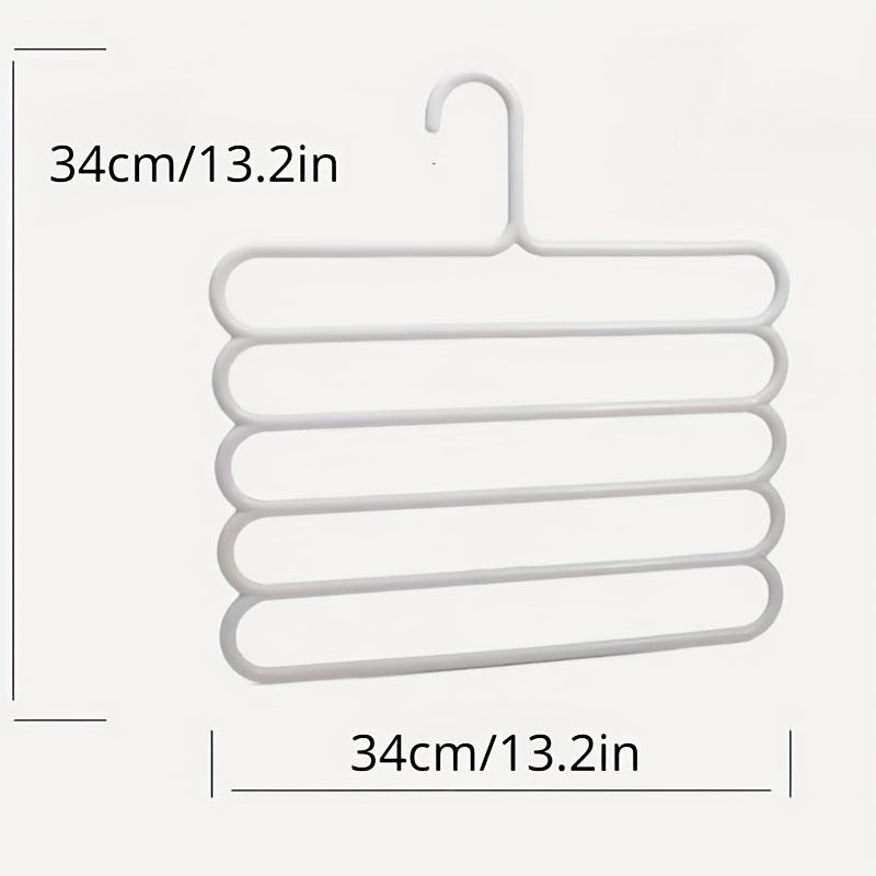 5-Layer Anti-Slip Pant Rack for Wardrobe