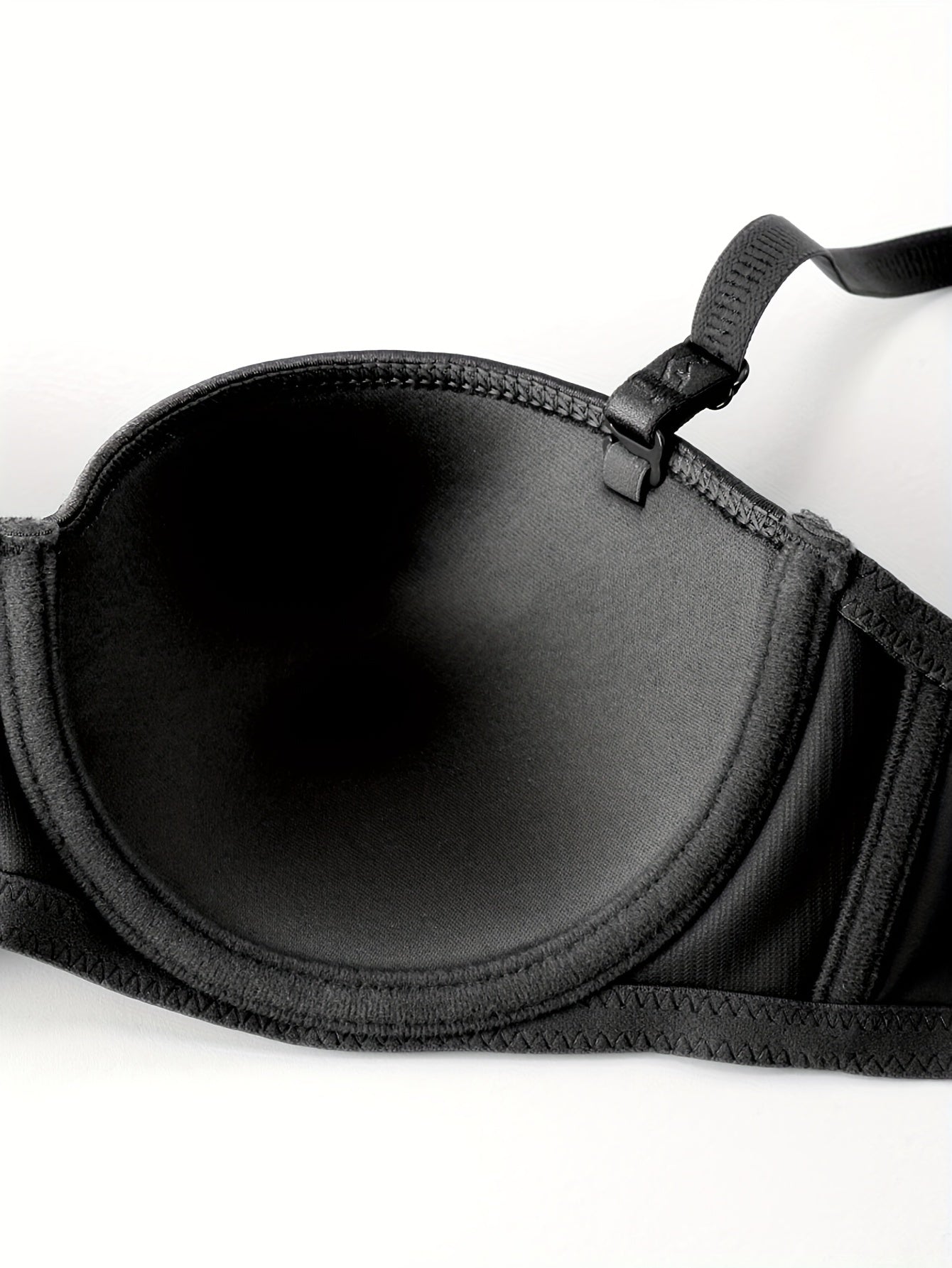 Solid Balconette Bra Push Up Women's Lingerie