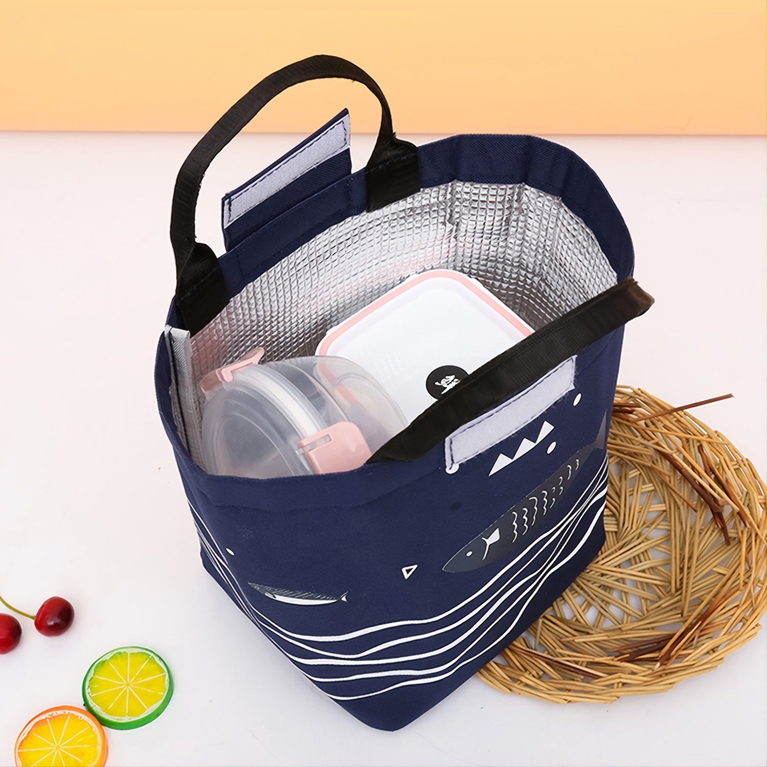 Insulated Lunch Bag Leakproof Freezable School Office Picnic