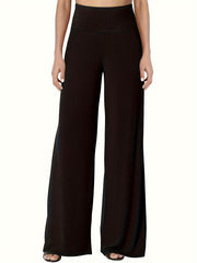  Casual Pants Women's Plus High Rise Wide Leg Trousers