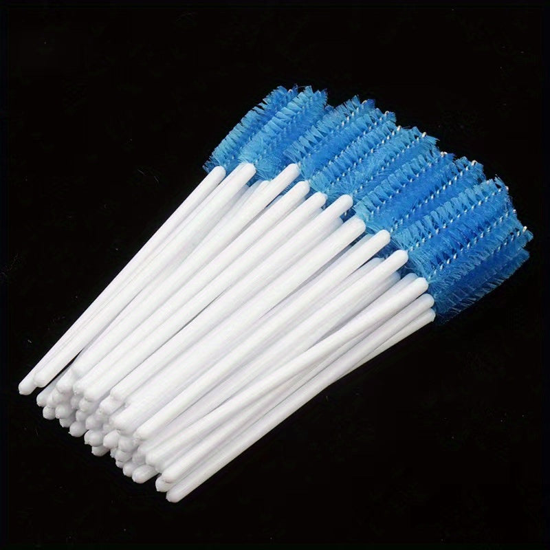 50pcs Eyelash Brushes for Extensions and Makeup, Gentle on Eyes