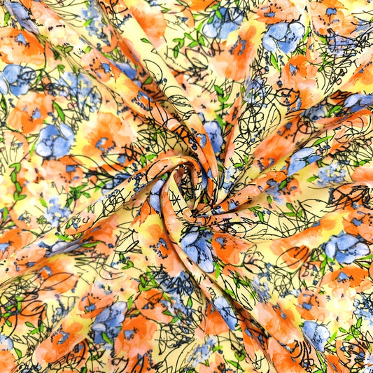 1pc Faux Cotton Fabric Diy Cloth Diy Clothes Pants Dress Fabric