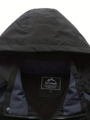 Men's Casual Waterproof Windbreaker Jacket Coat for Outdoors Hiking