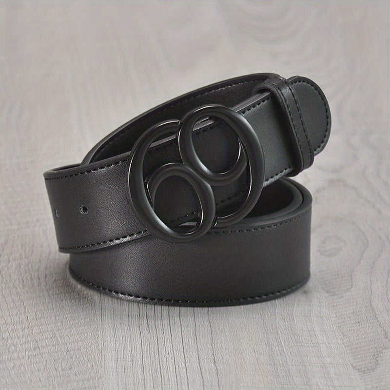 Leather Belt Smooth Buckle Men's Versatile 69 Belt