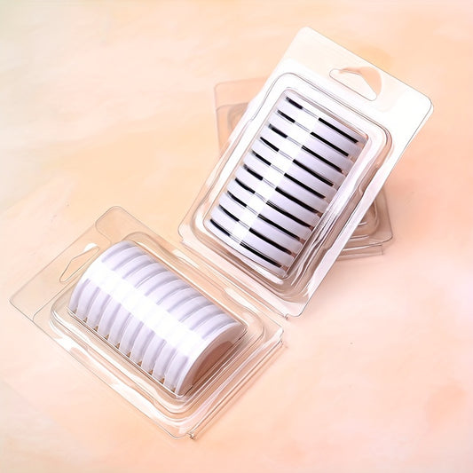10pcs Transparent Eyelash Glue Strips Reusable Makeup Tools