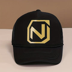 Mens Letter Print Baseball Cap Trucker Hat