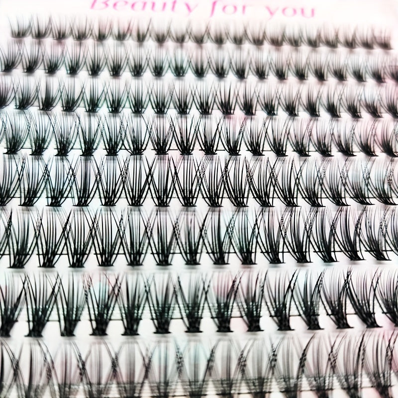 Cluster Eyelashes Natural Soft False Eyelashes Premade Spiky Curling Lashes