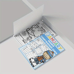 January Reading Comprehension Workbook for Kids - Matching & Coloring Fun