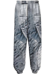  3D Print Tapered Leg Pants With Pockets