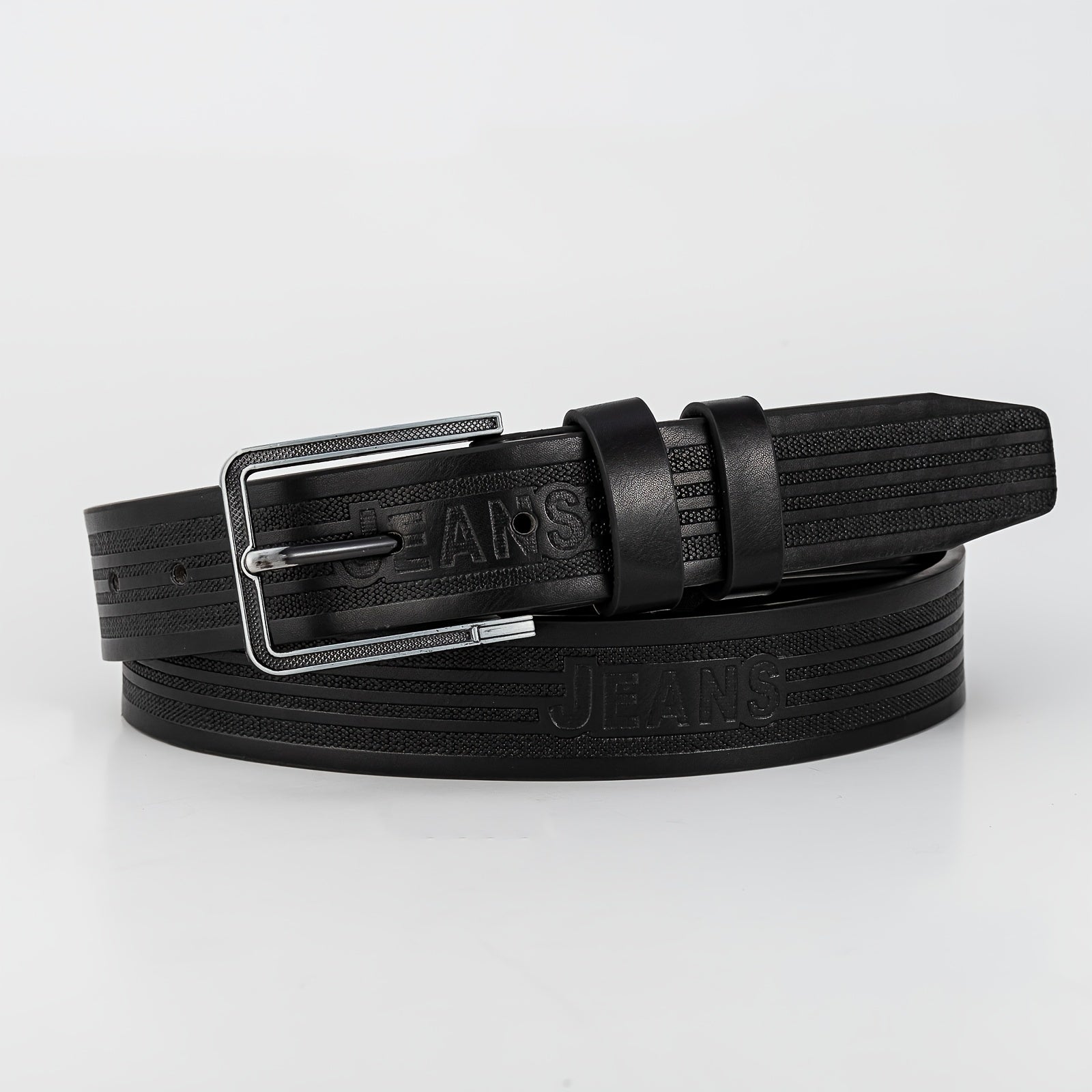 Pin Buckle PU Belt Men's Belt