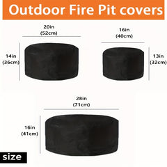Waterproof 210D Heavy Duty Fire Pit Cover