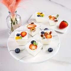 10pcs Square Mousse Cup Disposable Cake Cup Party Supplies