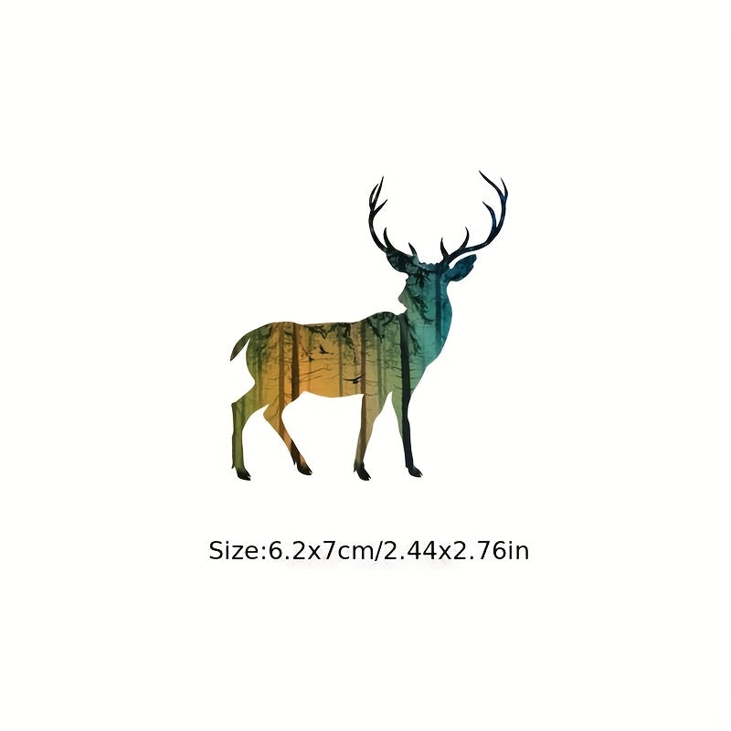 Animal Hot Sticker Patch DIY Vinyl Abstract Goat Pattern Patch