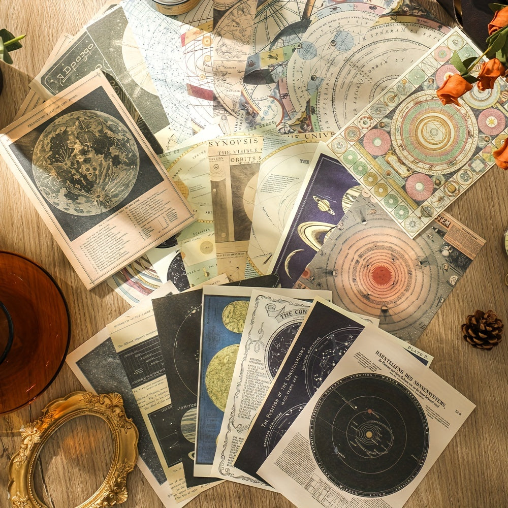 60 Sheets of Vintage Scrapbook Paper for DIY Journaling and Scrapbooking