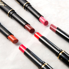 6 Slim Tube Lip Balm Lipstick Long Lasting Waterproof Durable Nude Gloss