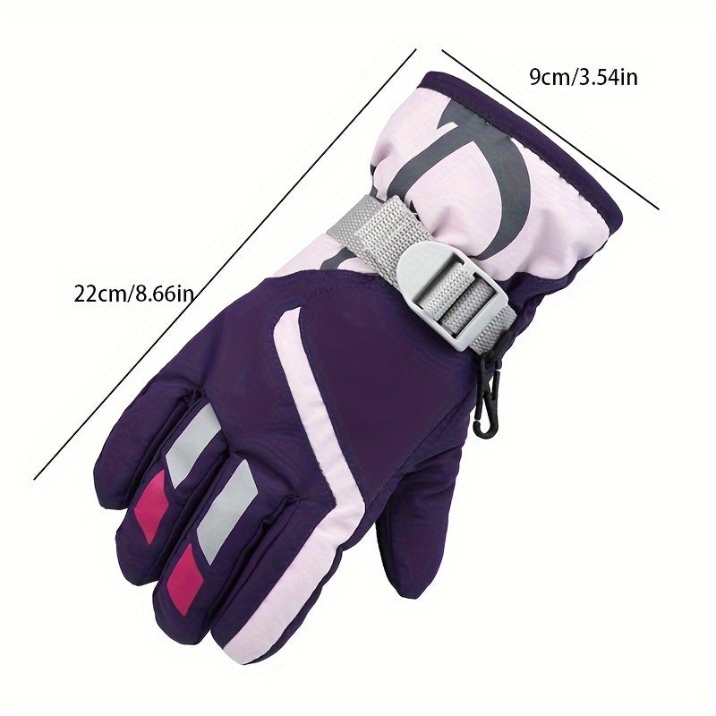 Kids Winter Waterproof Ski & Cycling Gloves