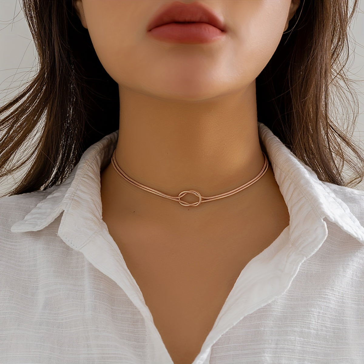 Braided Chain Necklace for Women
