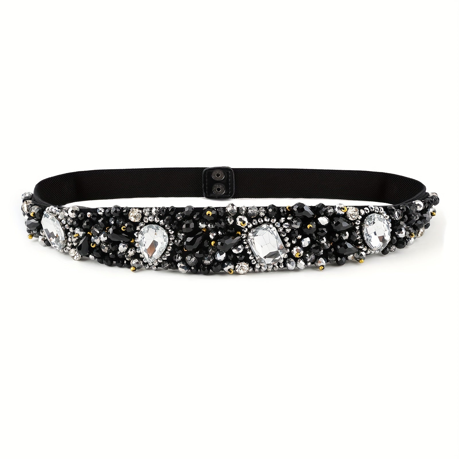 Baroque Crystal Boho Girdle Wide Belt for Women