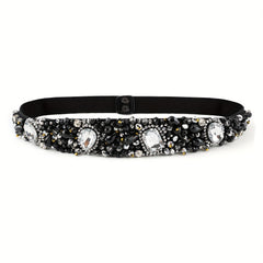 Baroque Crystal Boho Girdle Wide Belt for Women