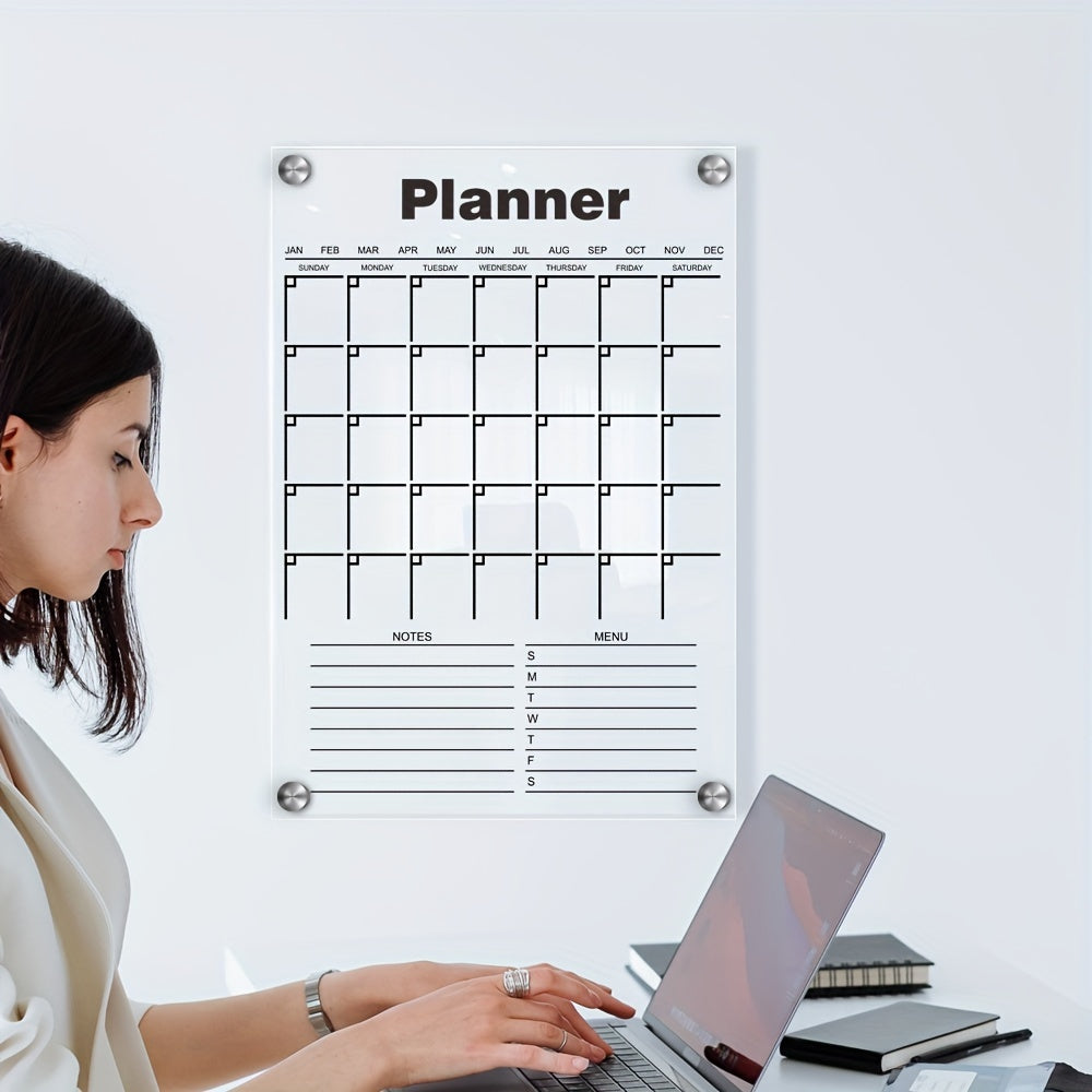 Acrylic Weekly Plan Board Erasable Transparent Message Board
