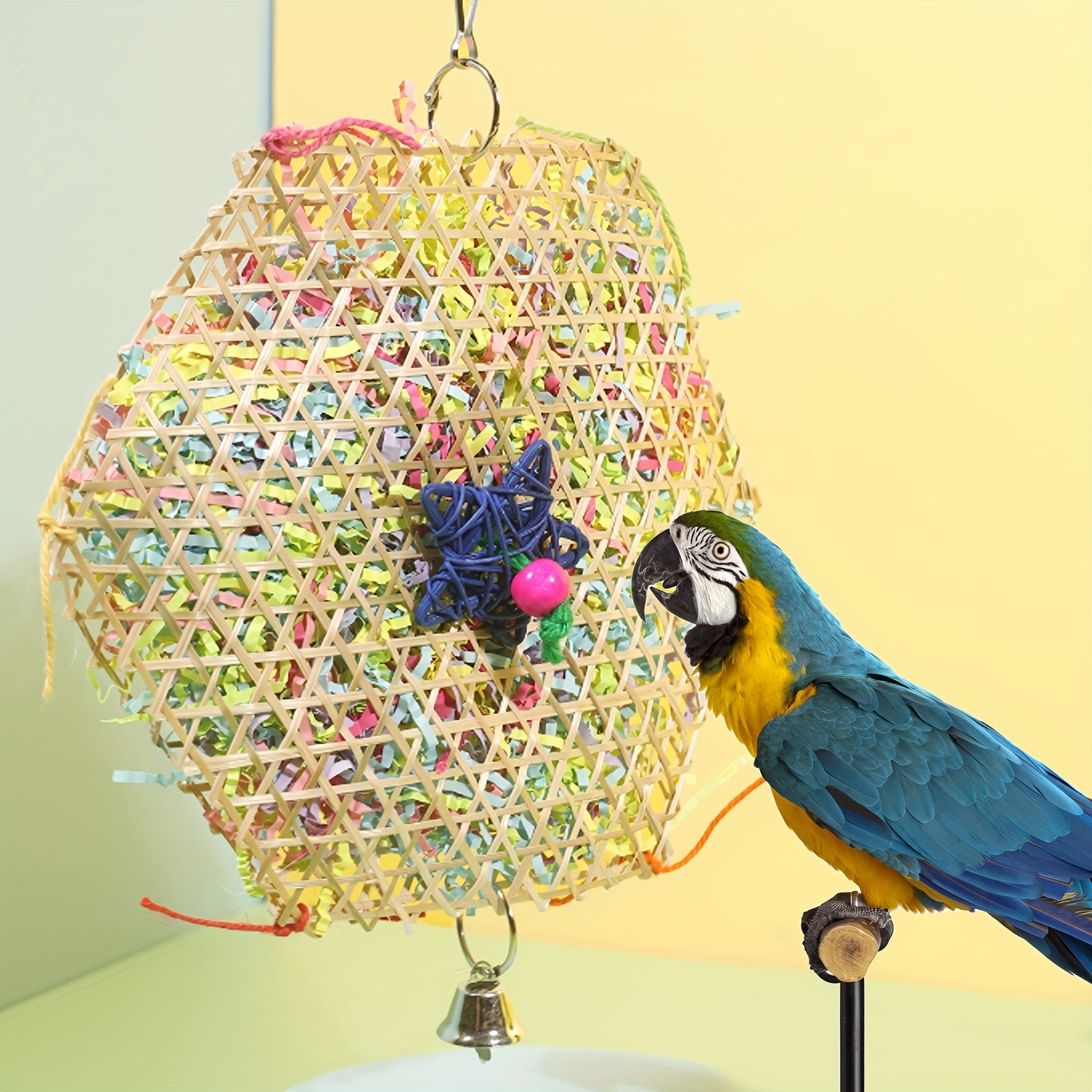 Interactive Parrot Chew Toy - Bird Biting & Chewing Activity