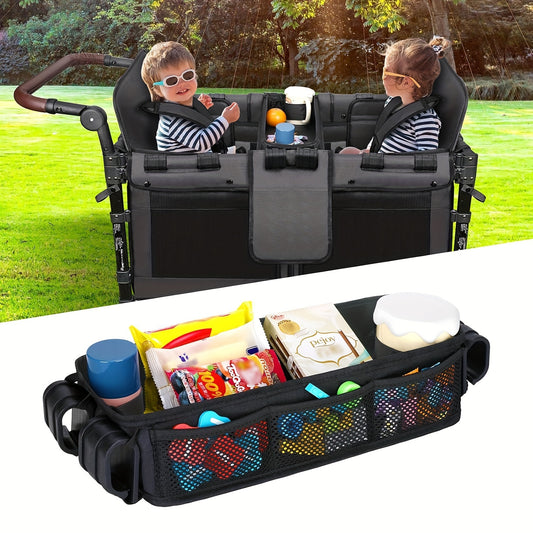 Kids Stroller Tray with Cup Holder Universal Fit Durable Polyester