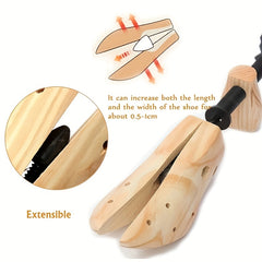 Unisex Shoe Clogs Shaping Frame Pine Adjustable Flats High Heel Boots Stretcher