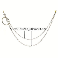 Pants Chain Lobster Clasps Punk Style Jeans Trousers Decoration