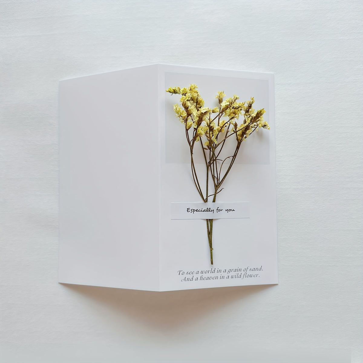 Dry Flower Greeting Card Birthday Father's And Mother's Christmas Halloween