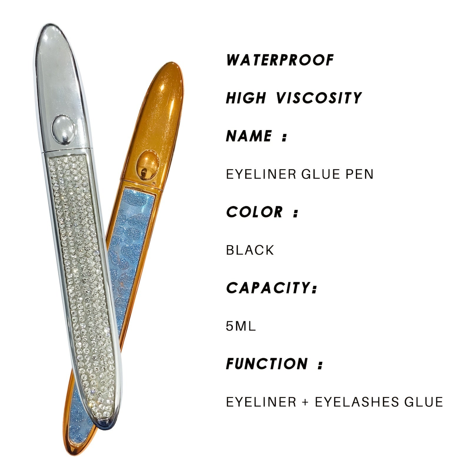 2 In 1 Eyeliner Glue Pen Waterproof