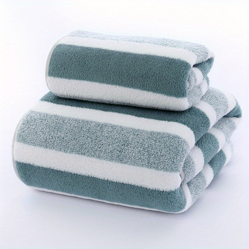 Coral Velvet Bath Towel Set Soft Thick Shower Towel
