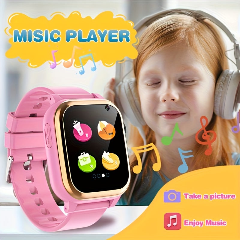 Kids Smartwatch with 16 Games, Alarm, Camera, Music Player, Pedometer & Flashlig