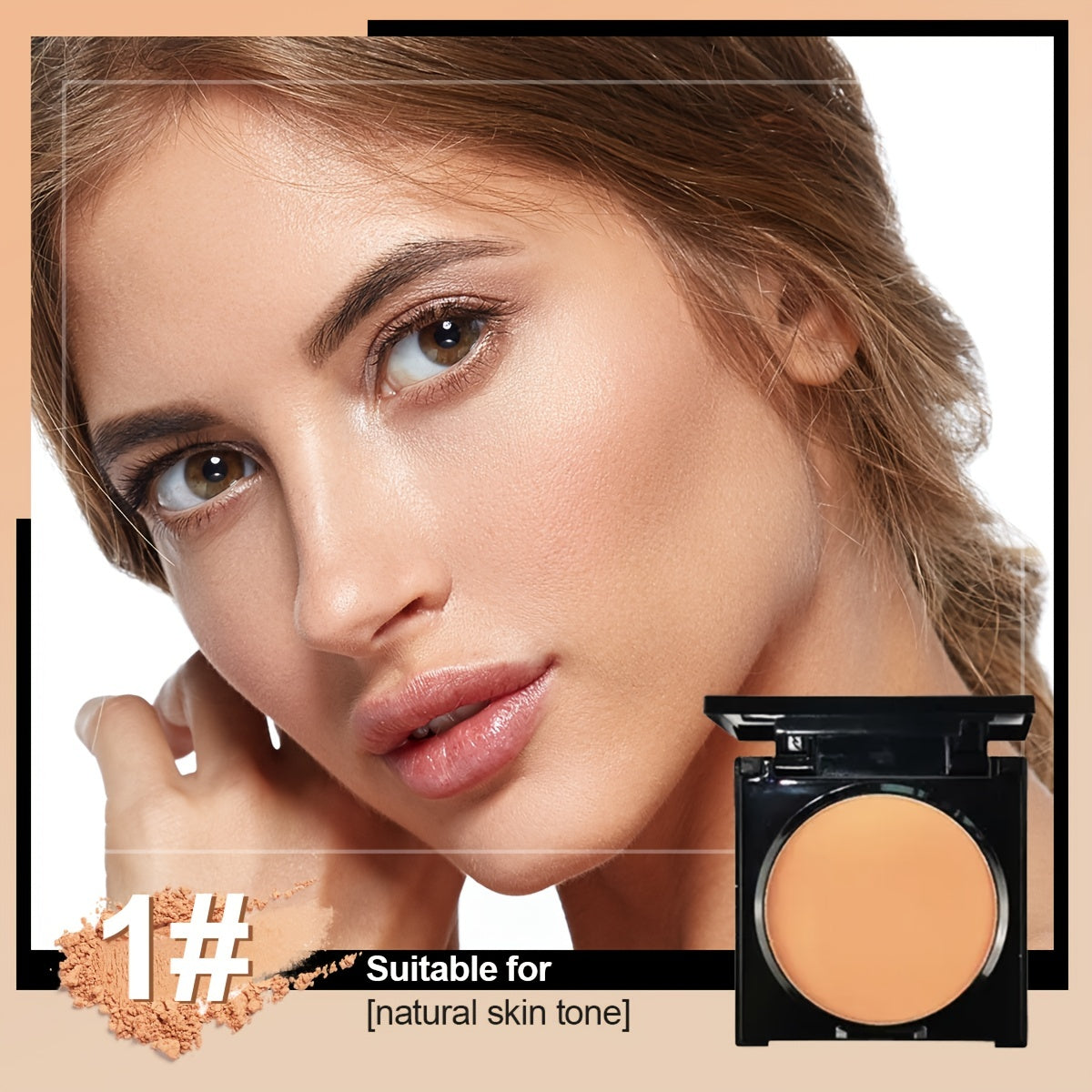 Matte Finish Pressed Setting Powder Foundation Makeup