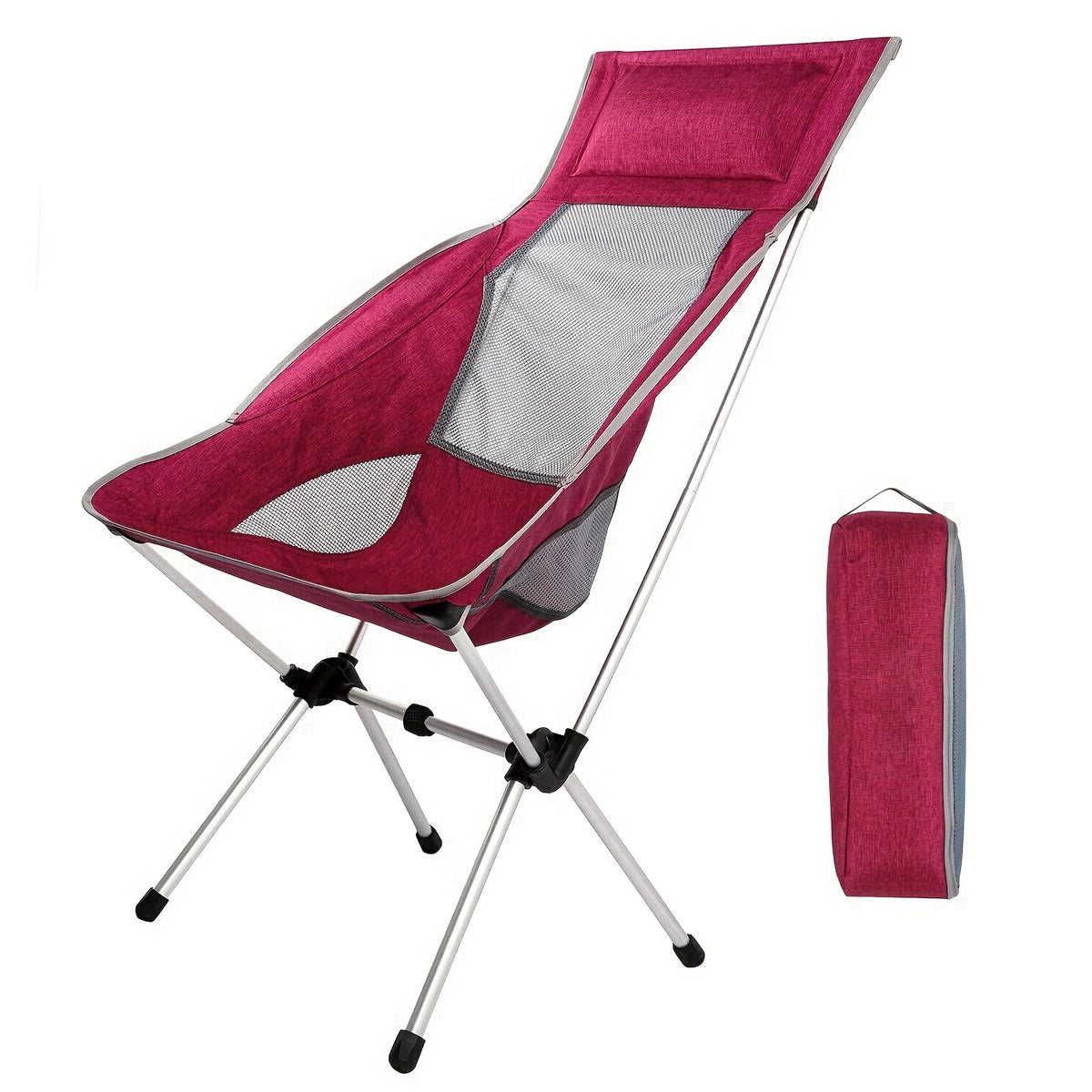 Portable Folding Moon Chair for Outdoor Camping Fishing Beach