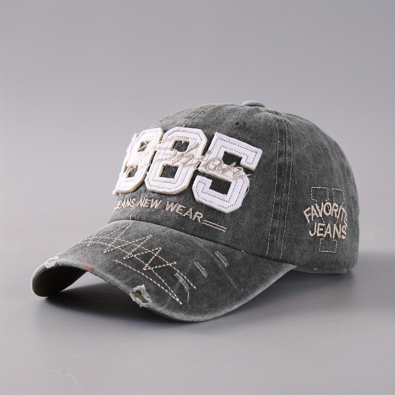 Adjustable Brim Embroidery Baseball Cap for Outdoor Sport