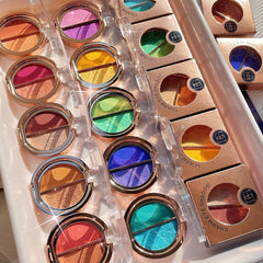 Macaron Gradient Eyeshadow Palette Matte Pearly Finish Purple Pink