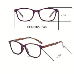 TR90 Sports Reading Glasses Anti Light for Women Diopter To 4 0