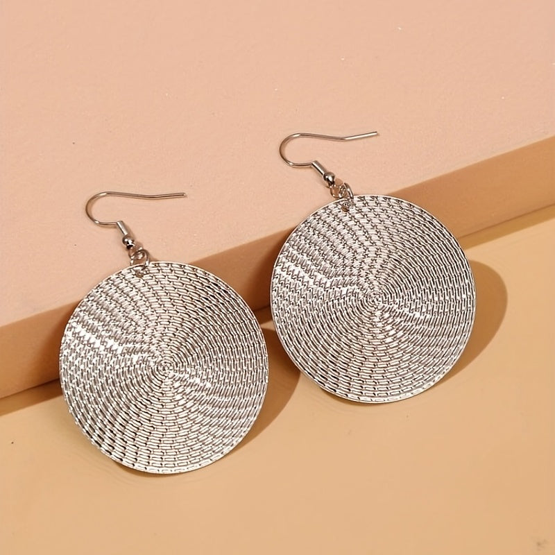 Boho Minimalist Round Dangle Earrings Gift