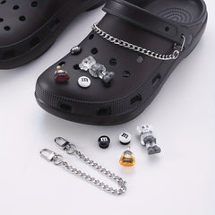 10pcs Mini Drink Bottle Shoe Charm Chain Clogs Buckle Sandal Slipper
