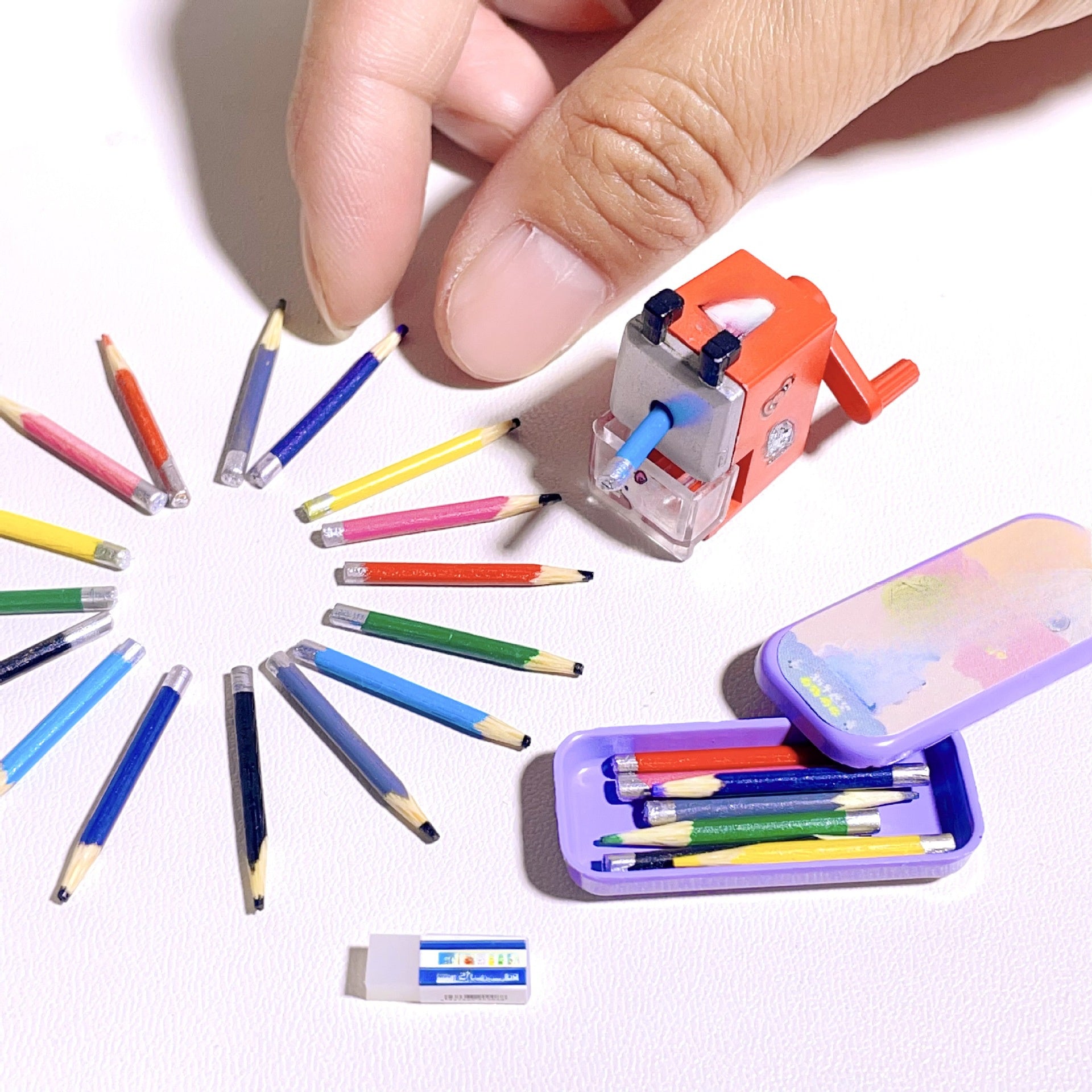 Dollhouse Pencils Mixed Assorted Sizes Decorative Micro Scale Stationery Props