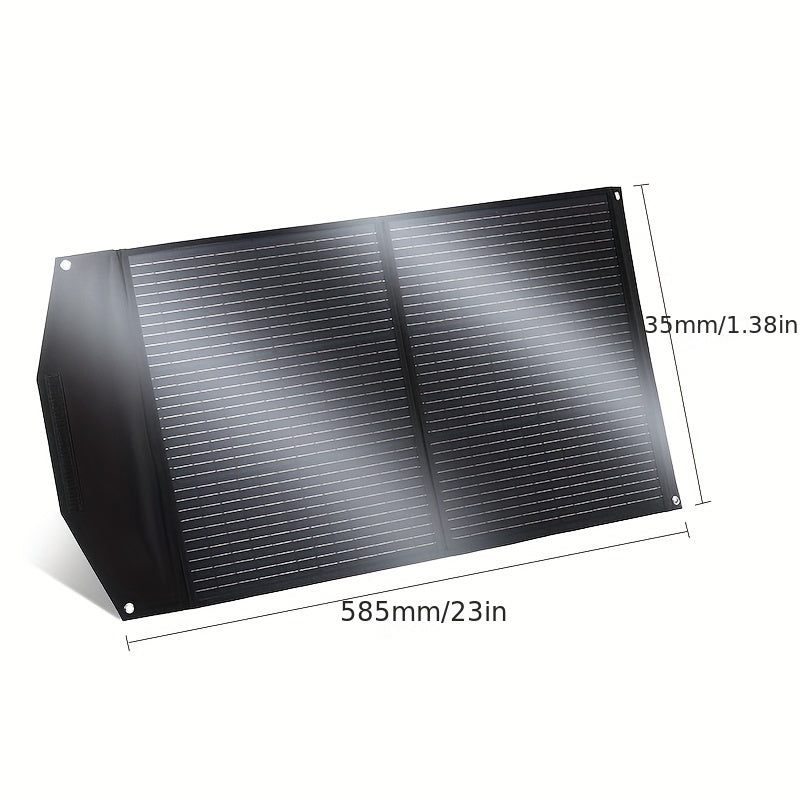 100W Foldable Solar Panel Waterproof USB Fast Charging Kit