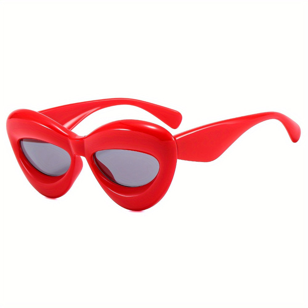 Cat Eye Vintage Sunglasses Thick Frame Funny Shade Eyewear