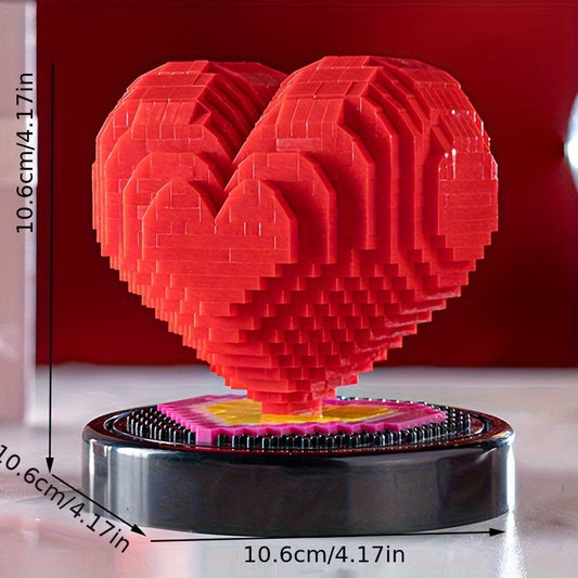 Heart-shaped Building Blocks Confession Gift