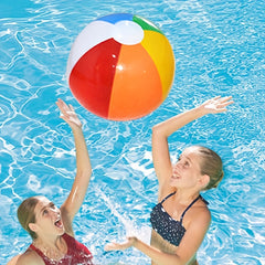 Inflatable Beach Balls for Kids Pool Games Rainbow