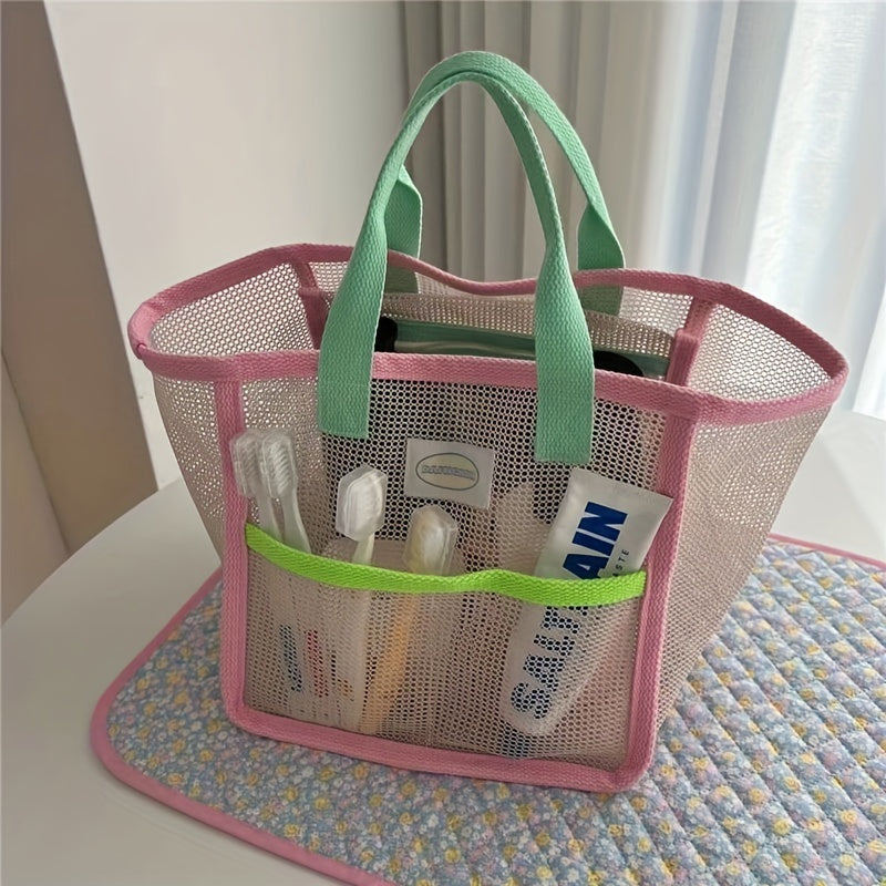 Travel Vacation Mesh Mommy Bag Hand held Storage Bag