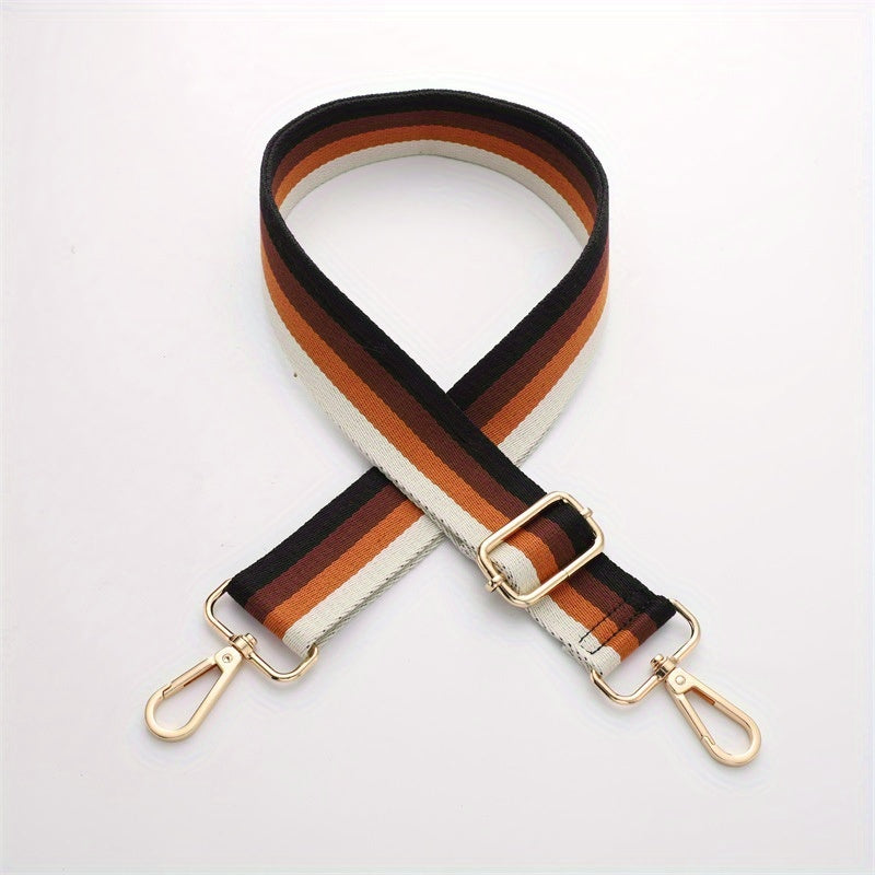 Adjustable Shoulder Strap Striped Pattern Bag Replacement Belt