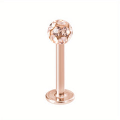 8mm Crystal Stud Lip Ring Rhinestones Cartilage Piercing Body Jewelry