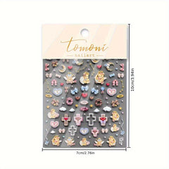 Retro Artistic Planner Stickers for DIY Nail Decals